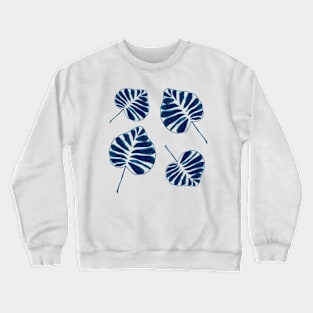 Monstera blue Crewneck Sweatshirt